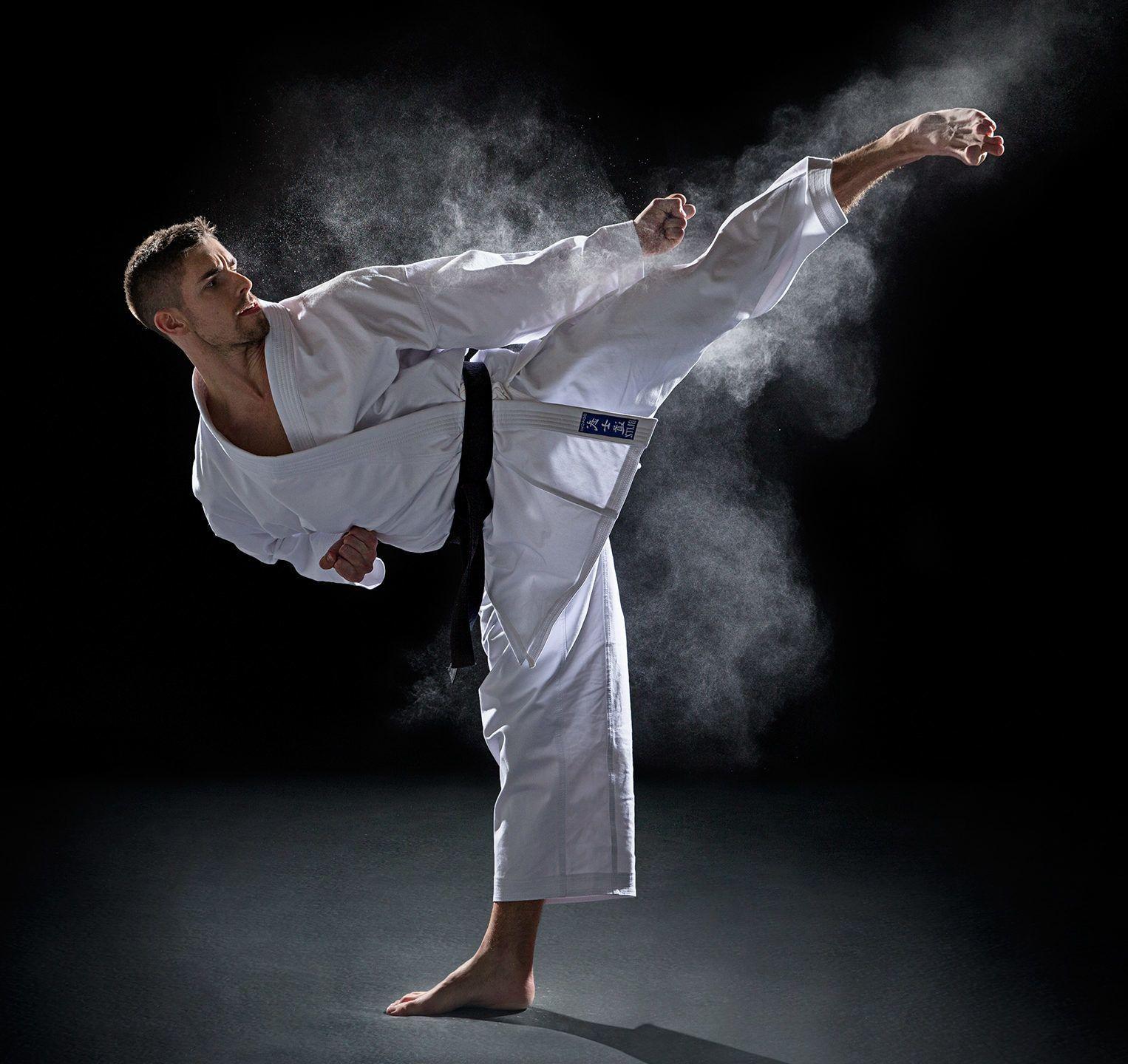 Traditional dojo with sliding doors